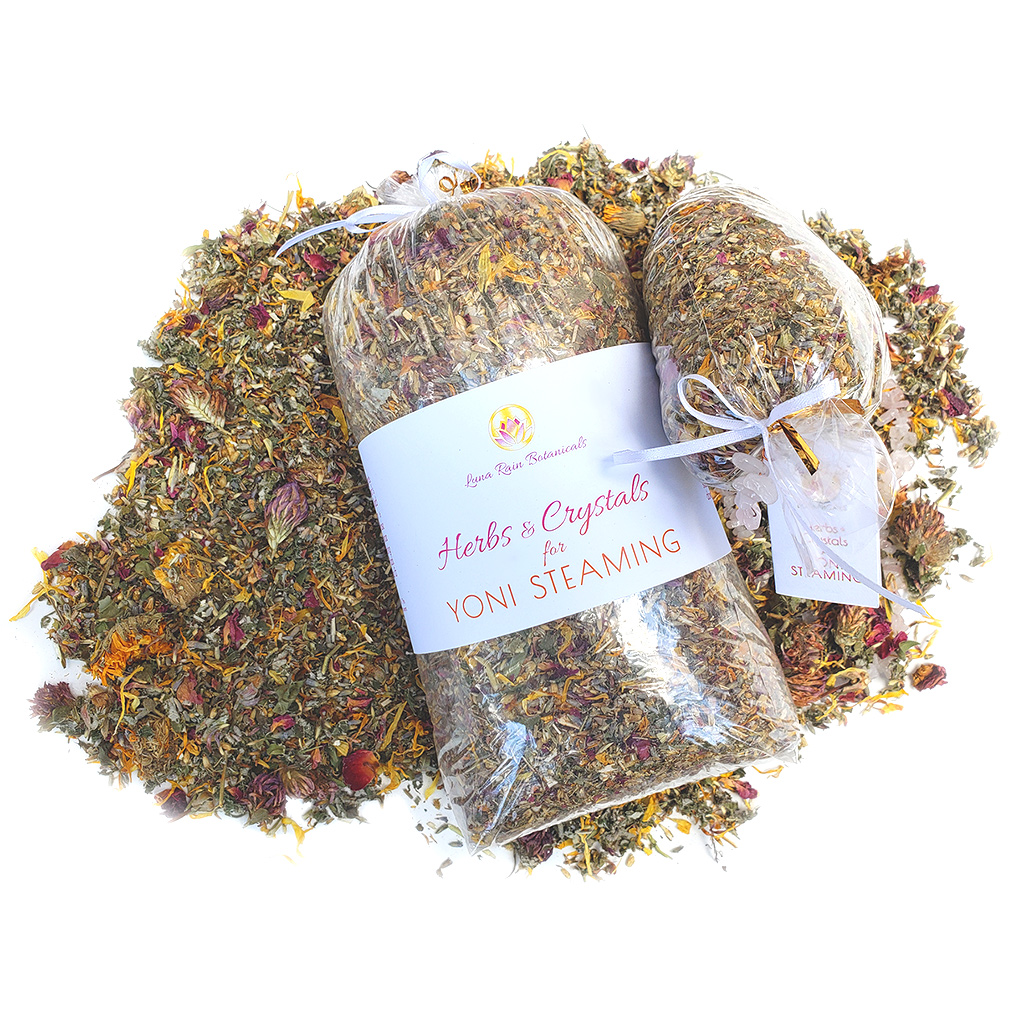 Herbs & Crystals for Yoni Steaming | Luna Rain Botanicals